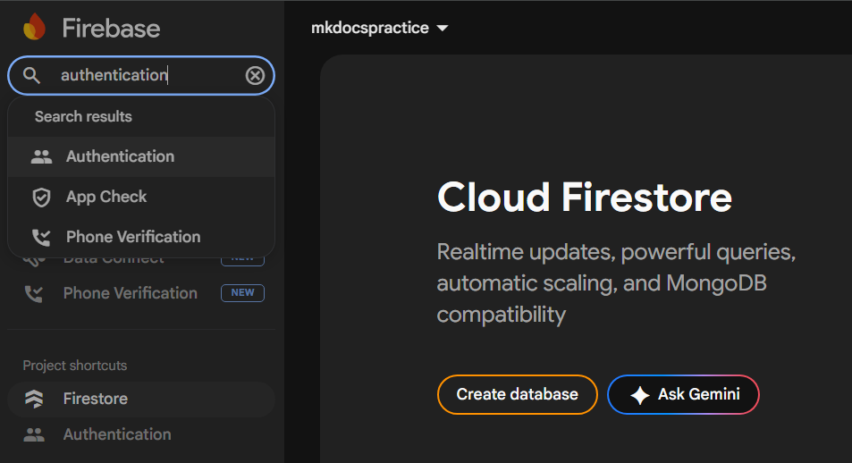 Search bar showing authentication text